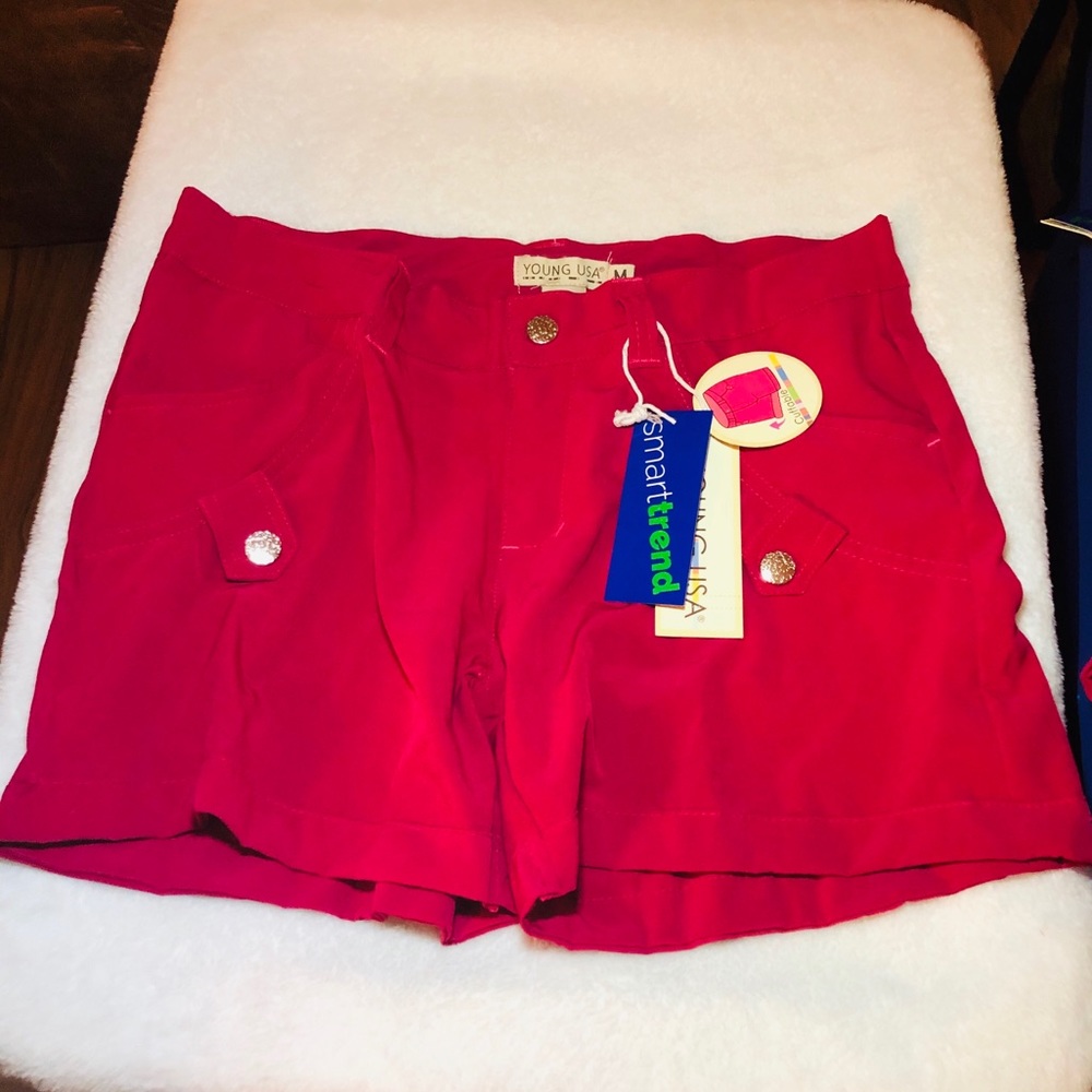 Women’s Cuffable Hot Pink Shorts-Size MEDIUM